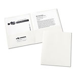 Avery Two-Pocket Folder, 40-Sheet Capacity, White, 25/Box view 1