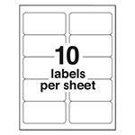 Avery Shipping Labels w/ TrueBlock Technology, Laser Printers, 2 x 4, White, 10/Sheet, 100 Sheets/Box view 3