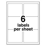 Avery Shipping Labels w/ TrueBlock Technology, Laser Printers, 3.33 x 4, White, 6/Sheet, 100 Sheets/Box view 4