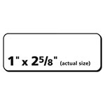 Avery Repositionable Address Labels w/SureFeed, Laser, 1 x 2 5/8, White, 3000/Box view 2