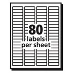 Avery Matte Clear Easy Peel Mailing Labels w/ Sure Feed Technology, Laser Printers, 0.5 x 1.75, Clear, 80/Sheet, 25 Sheets/Box view 4