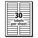 Avery Permanent TrueBlock File Folder Labels with Sure Feed Technology, 0.66 x 3.44, White, 30/Sheet, 50 Sheets/Box view 5