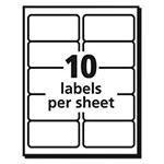 Avery Shipping Labels w/ TrueBlock Technology, Laser Printers, 2 x 4, White, 10/Sheet, 250 Sheets/Box view 2