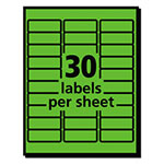 Avery High-Visibility Permanent Laser ID Labels, 1 x 2 5/8, Neon Green, 750/Pack view 3