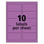 Avery High-Visibility Permanent Laser ID Labels, 2 x 4, Neon Magenta, 1000/Box view 1