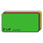 Avery High-Visibility Permanent Laser ID Labels, 2 x 4, Asst. Neon, 150/Pack view 2
