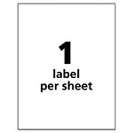 Avery UltraDuty GHS Chemical Waterproof and UV Resistant Labels, 8.5 x 11, White, 50/Pack view 5