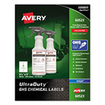 Avery UltraDuty GHS Chemical Waterproof and UV Resistant Labels, 3.5 x 5, White, 4/Sheet, 50 Sheets/Pack view 1
