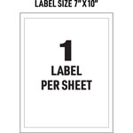 Avery Adhesive Printable Vinyl Signs, 5