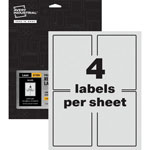Avery Reflective Sign Labels, 3 1/2