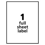 Avery Removable Multi-Use Labels, Inkjet/Laser Printers, 8.5 x 11, White, 25/Pack view 3