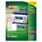 Avery Durable Permanent ID Labels with TrueBlock Technology, Laser Printers, 2 x 2.63, White, 15/Sheet, 50 Sheets/Pack orginal image