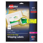 Avery Vibrant Laser Color-Print Labels w/ Sure Feed, 4 3/4 x 7 3/4, White, 50/Pack orginal image