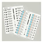 Avery The Mighty Badge Name Badge Inserts, 1 x 3, Clear, Laser, 20/Sheet, 5 Sheets/Pack view 5