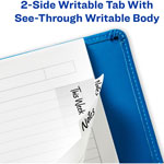 Avery Ultra Tabs Repositionable Multi-Use Tabs - 24 Tab(s) - 8 Tab(s)/Set - Clear Film, White Paper Tab(s) - 3 view 4