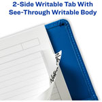 Avery Ultra Tabs Repositionable Margin Tabs - 24 Tab(s) - 6 Tab(s)/Set - Clear Film, White Paper Tab(s) - 4 view 4