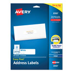 Avery Easy Peel White Address Labels w/ Sure Feed Technology, Inkjet Printers, 1 x 4, White, 20/Sheet, 25 Sheets/Pack orginal image
