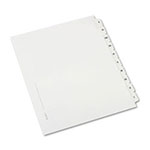 Avery Preprinted Legal Exhibit Side Tab Index Dividers, Allstate Style, 10-Tab, I to X, 11 x 8.5, White, 1 Set view 1
