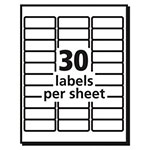 Avery Vibrant Inkjet Color-Print Labels w/ Sure Feed, 1 x 2 5/8, Matte White, 600/PK view 5