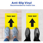 Avery Floor Decal This Way Print/Message, Yellow, Black view 4