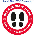 Avery Social Distance PLEASE WAIT HERE Floor Decal view 5