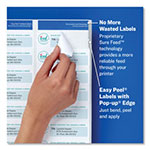 Avery Easy Peel White Address Labels w/ Sure Feed Technology, Inkjet Printers, 1 x 2.63, White, 30/Sheet, 100 Sheets/Box view 3