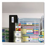 Avery Easy Peel White Address Labels w/ Sure Feed Technology, Inkjet Printers, 1 x 4, White, 20/Sheet, 100 Sheets/Box view 3