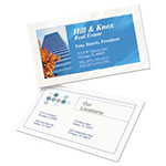 Avery Clean Edge Business Cards, Inkjet, 2 x 3 1/2, Glossy White, 200/Pack view 1
