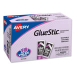 Avery Permanent Glue Stic Value Pack, 0.26 oz, Applies Purple, Dries Clear, 18/Pack orginal image