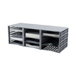 Advantus Snap Configurable Tray System, 12 Sections, 22.75 x 9.75 x 13, Gray view 1