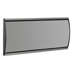 Advantus People Pointer Wall/Door Sign, Aluminum Base, 8.75 x 4, Black/Silver view 1