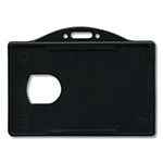 Advantus Horizontal ID Card Holders, 3.68 x 2.38, Black, 25/Pack view 1