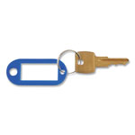 Advantus Key Tags Label Window, 0.88 x 0.19 x 2, Dark Blue, 6/Pack view 1