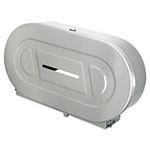 Bobrick Toilet Tissue 2 Roll Dispenser, Satin-Finish Stainless Steel, Jumbo, 20.81 x 5.31 x 11.38 view 1