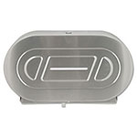Bobrick Toilet Tissue 2 Roll Dispenser, Satin-Finish Stainless Steel, Jumbo, 20.81 x 5.31 x 11.38 view 2
