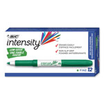 Bic Intensity Low Odor Dry Erase Marker, Fine Bullet Tip, Green, Dozen orginal image