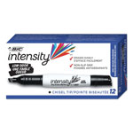 Bic Intensity Low Odor Dry Erase Marker, Broad Chisel Tip, Black, Dozen orginal image