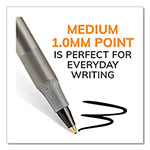 Bic Round Stic Xtra Life Ballpoint Pen, Stick, Medium 1 mm, Black Ink, Translucent Black Barrel, 500/Pack view 2