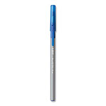 Bic Round Stic Grip Xtra Comfort Ballpoint Pen, Medium 1 mm, Blue Ink, Gray/Blue Barrel, 24/Box, 6 Boxes/Pack view 1