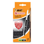 Bic PrevaGuard Media Clic Mechanical Pencils, 0.7 mm, HB (#2), Black Lead, 2 Black Barrel/2 Blue Barrel, 4/Pack view 1