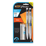 Bic Velocity Max Pencil, 0.5 mm, HB (#2), Black Lead, Gray Barrel, 2/Pack orginal image
