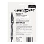 Bic Gel-ocity Quick Dry Retractable Gel Pen, 0.7mm, Assorted Ink/Barrel, 8/Pack view 1
