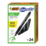 Bic Gel-ocity Retractable Gel Pen, Medium 0.7mm, Black Ink/Barrel, 24/Pack view 1