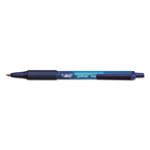 Bic Soft Feel Retractable Pen, Fine Point, Blue Ink view 1