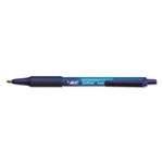 Bic Soft Feel Retractable Ballpoint Pen, Medium 1mm, Blue Ink/Barrel, Dozen view 1