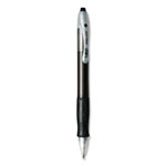 Bic Velocity Retractable Ballpoint Pen, 1mm, Black Ink, Trans Black Barrel, Dozen view 1