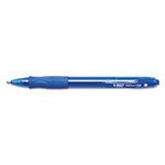 Bic Velocity Atlantis Bold Retractable Ballpoint Pen, 1.6mm, Blue Ink, Trans-Blue Barrel, Dozen view 1