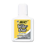 Bic Wite-Out Quick Dry Correction Fluid, 20 mL Bottle, White, 3/Pack view 1