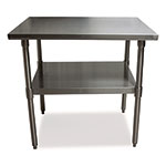 BK Resources Stainless Steel Flat Top Work Tables, 36w x 30d x 36h, Silver, 2/Pallet view 1