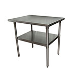 BK Resources Stainless Steel Flat Top Work Tables, 36w x 30d x 36h, Silver, 2/Pallet view 5